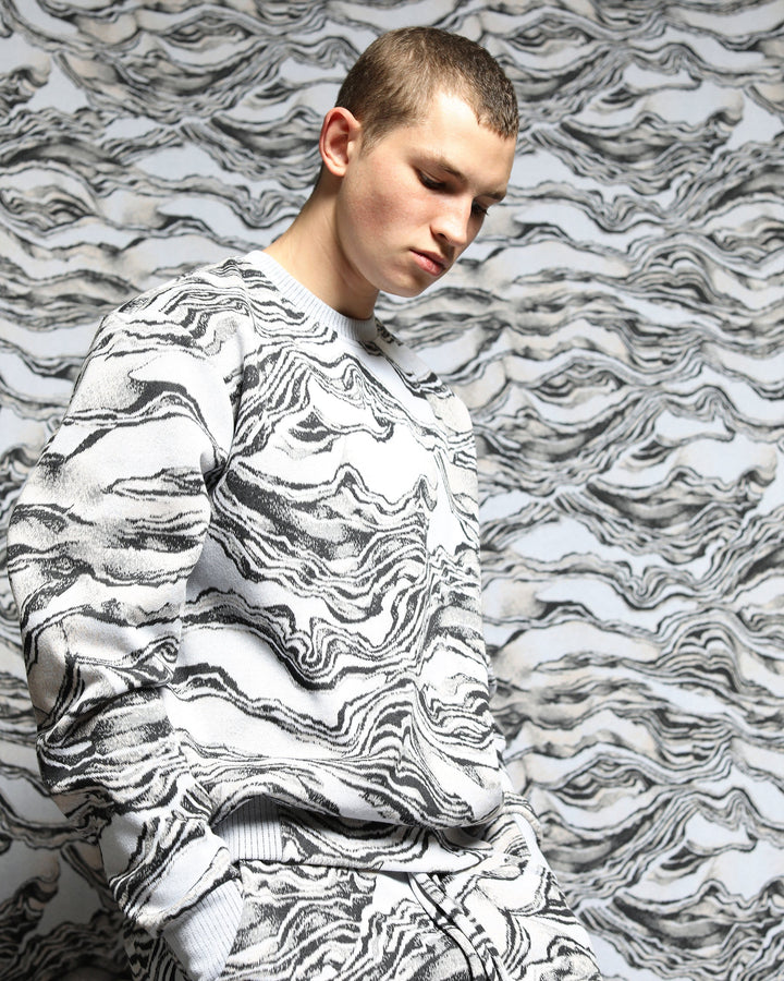Canyon Strata Hyper Reality Knit Crewneck Sweatshirt (FINAL SALE)-MENS-Twenty