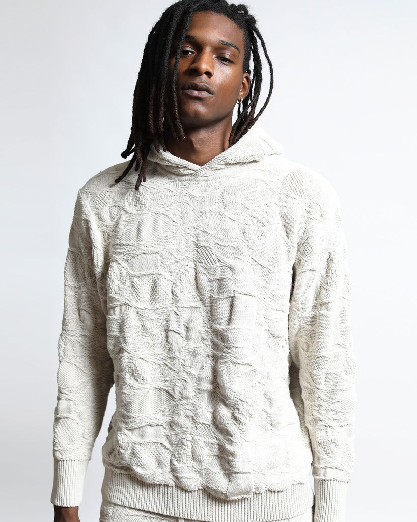 Crossover Netting Sweater Hoodie (FINAL SALE) - twentytees