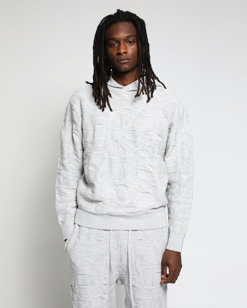 Crossover Netting Sweater Hoodie-MENS-Twenty