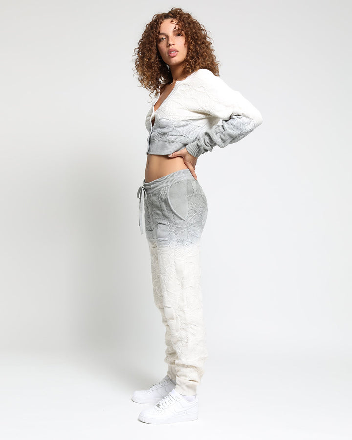 Crossover Netting Sweater Joggers (FINAL SALE)-Womens-Twenty