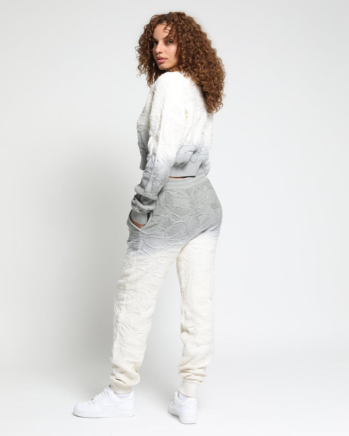 Crossover Netting Sweater Joggers (FINAL SALE)-Womens-Twenty