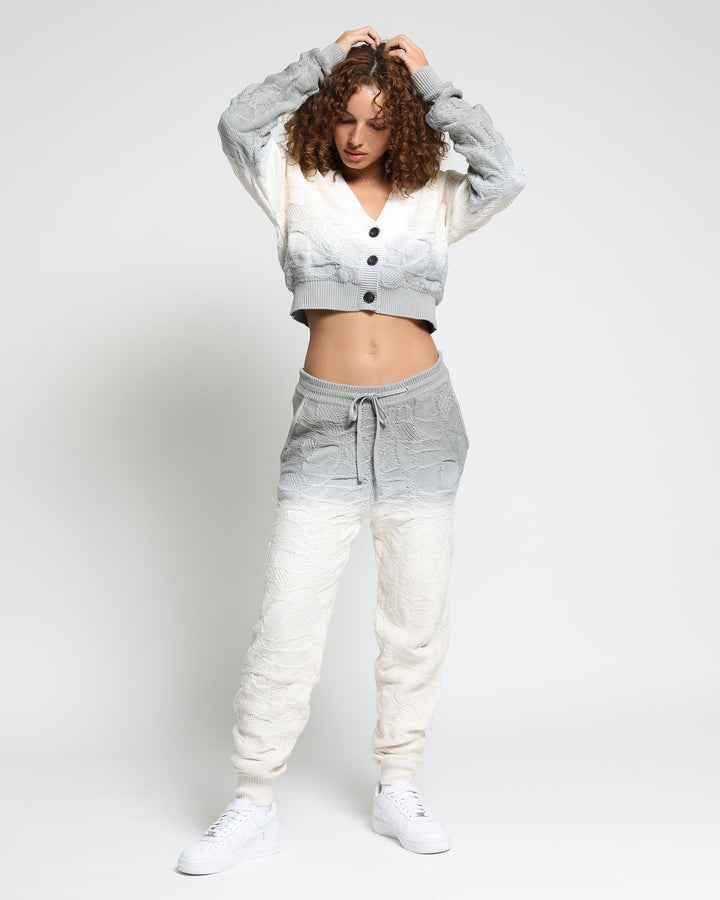 Crossover Netting Sweater Joggers (FINAL SALE)-Womens-Twenty