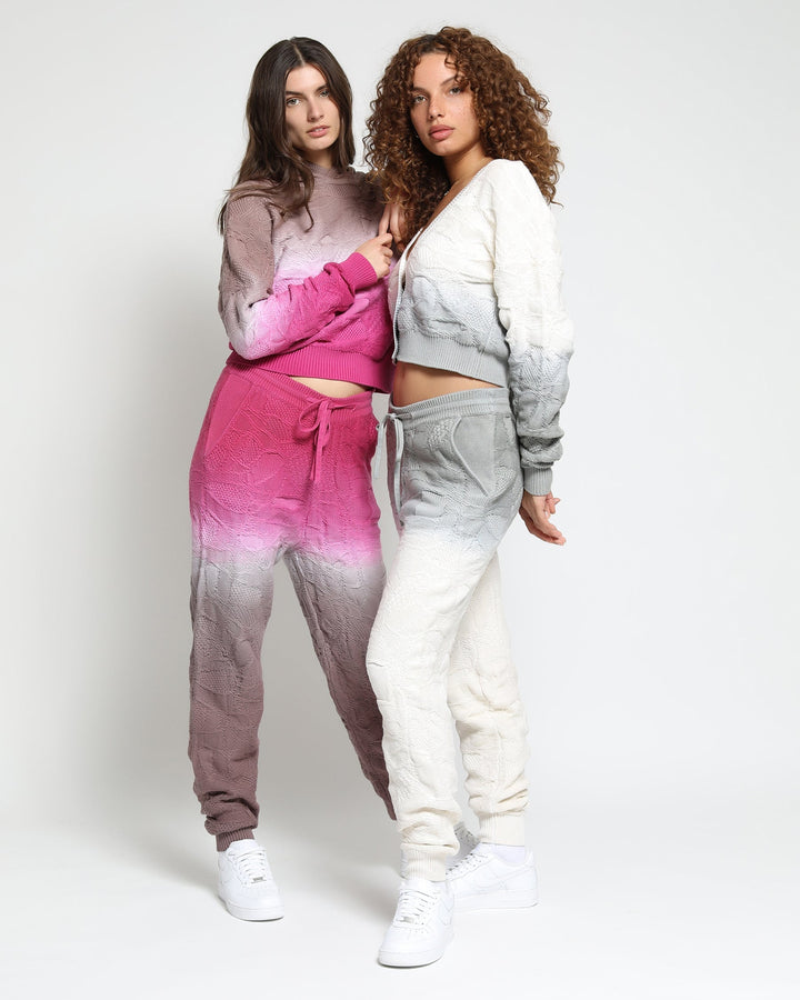 Crossover Netting Sweater Joggers (FINAL SALE)-Womens-Twenty