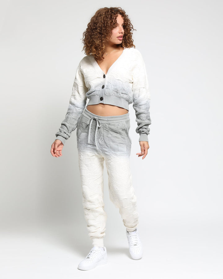 Crossover Netting Sweater Joggers (FINAL SALE)-Womens-Twenty