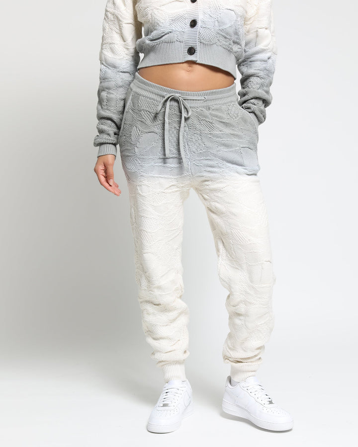 Crossover Netting Sweater Joggers (FINAL SALE)-Womens-Twenty