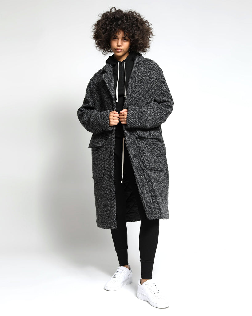 Drummond Chevron Wool Overcoat (FINAL SALE) - twentytees