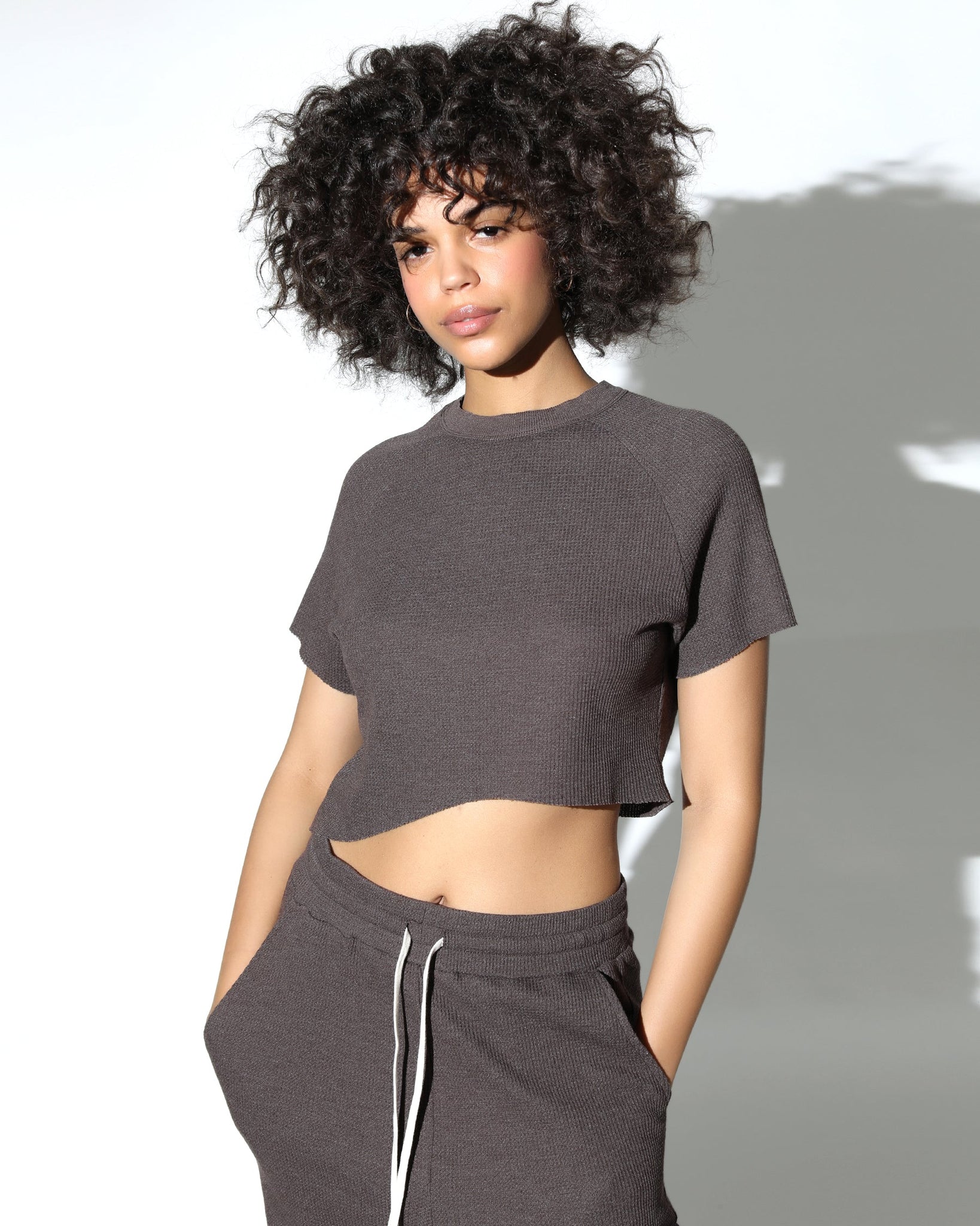 Everest Thermal Raglan Crop Top (FINAL SALE)-Womens-Twenty