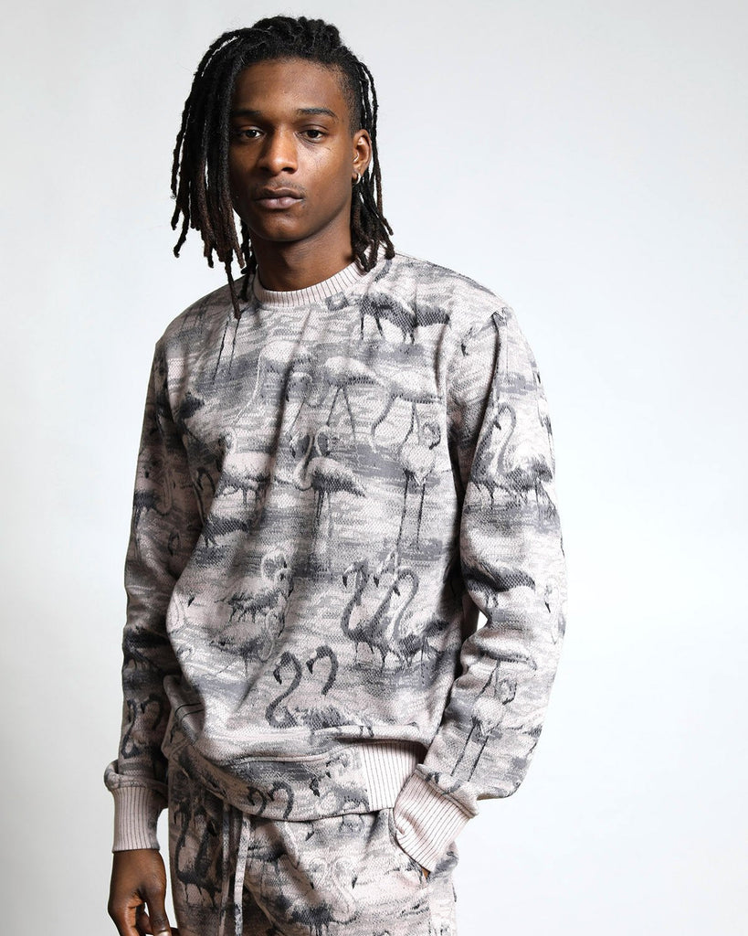 Flamingo Hyper Reality Knit Pullover (FINIAL SALE)-MENS-Twenty