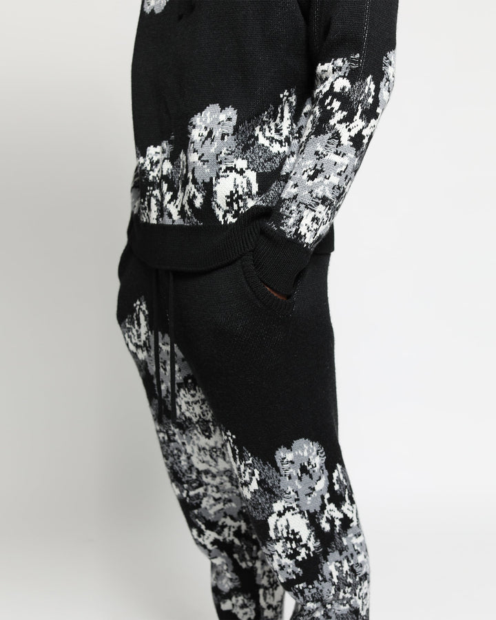 Hanging Floral Distressed Sweater Pant (FINAL SALE)-Mens-Twenty