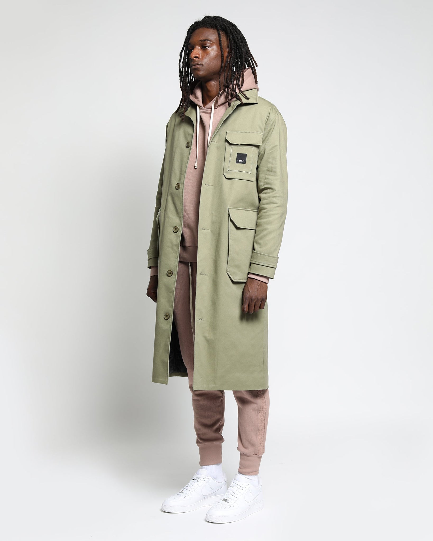 Men's twill bibby overcoat best sale