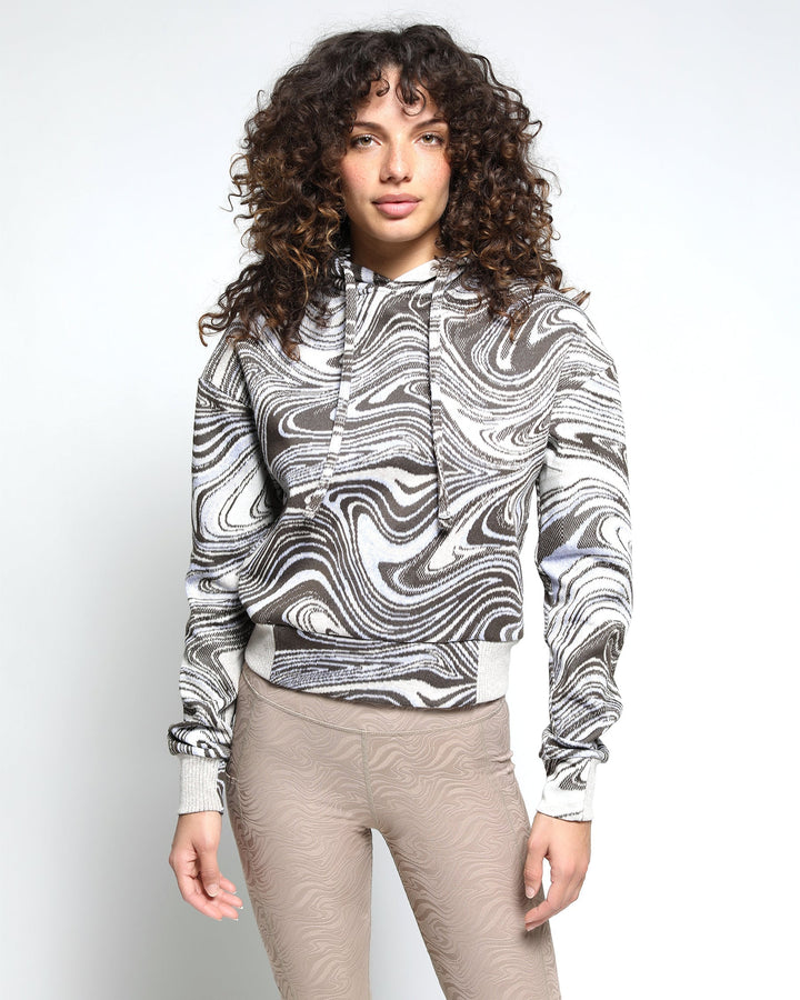 Liquid Swirl Hyper Reality Knit Hoodie (FINAL SALE) - twentytees