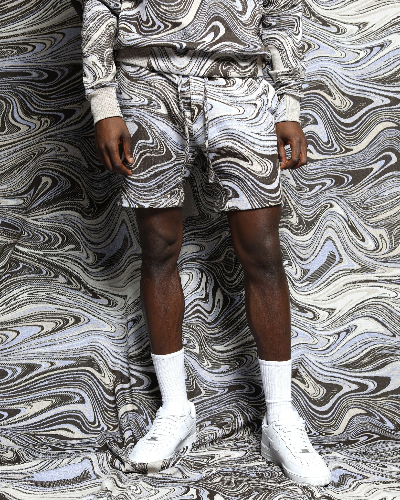 Liquid Swirl Hyper Reality Knit Shorts (FINAL SALE) - twentytees