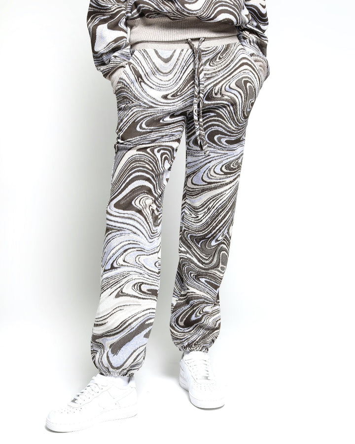 Liquid Swirl Hyper Reality Knit Sweatpants (FINAL SALE) - twentytees