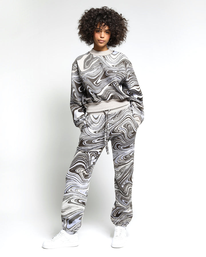 Liquid Swirl Hyper Reality Knit Sweatpants (FINAL SALE) - twentytees