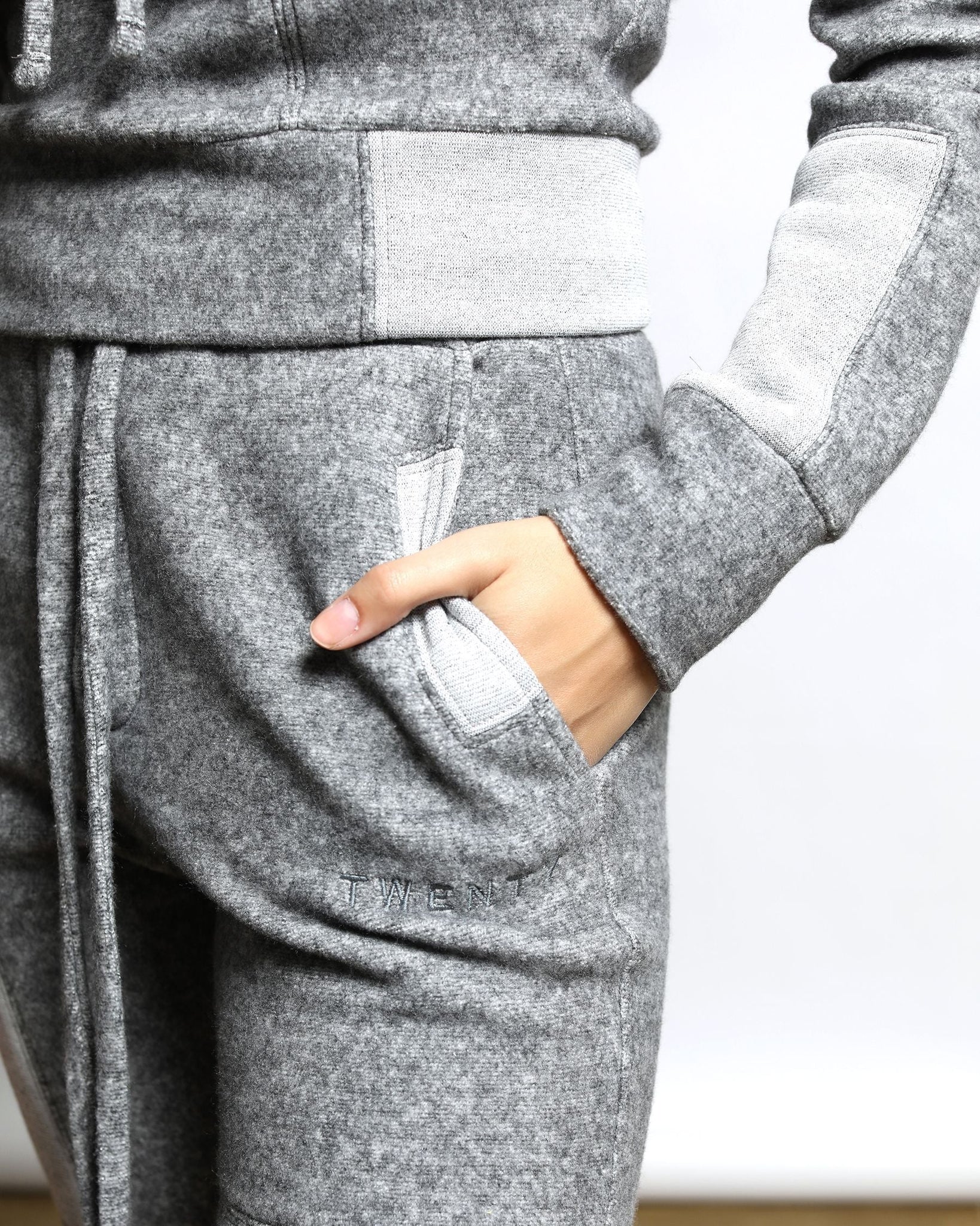 Maddux Plush Fleece Patchwork Sweatpants (FINAL SALE)-WOMENS-Twenty