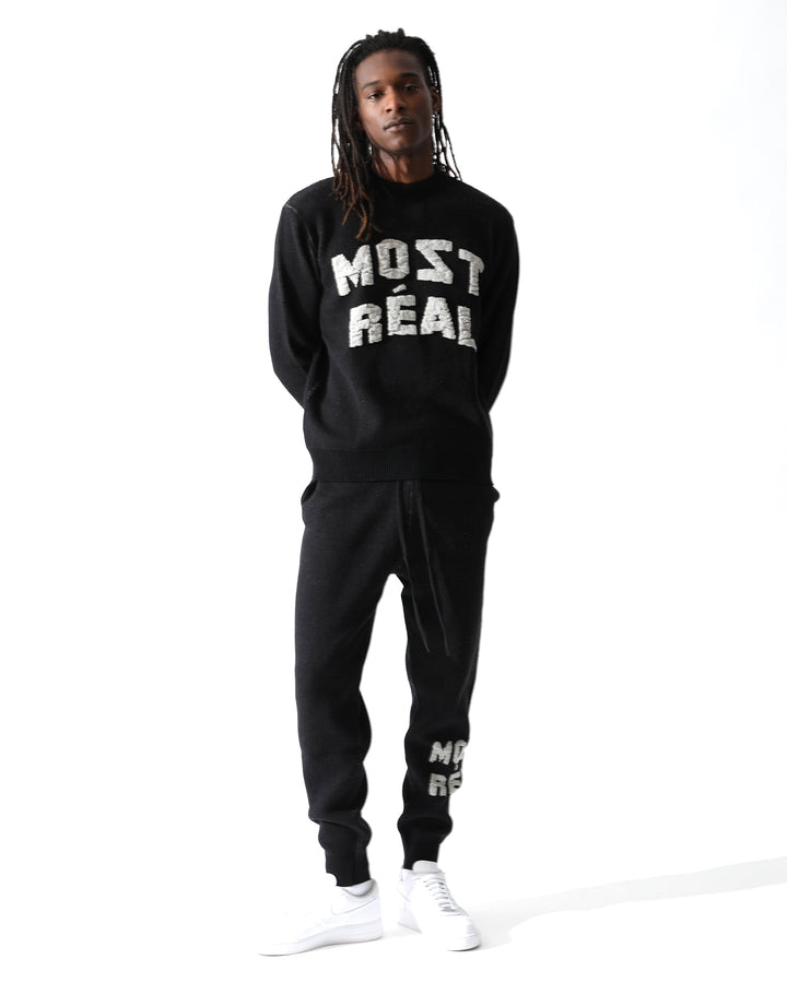 Most Real Jacquard Chunky Sweater Crewneck-MENS-Twenty