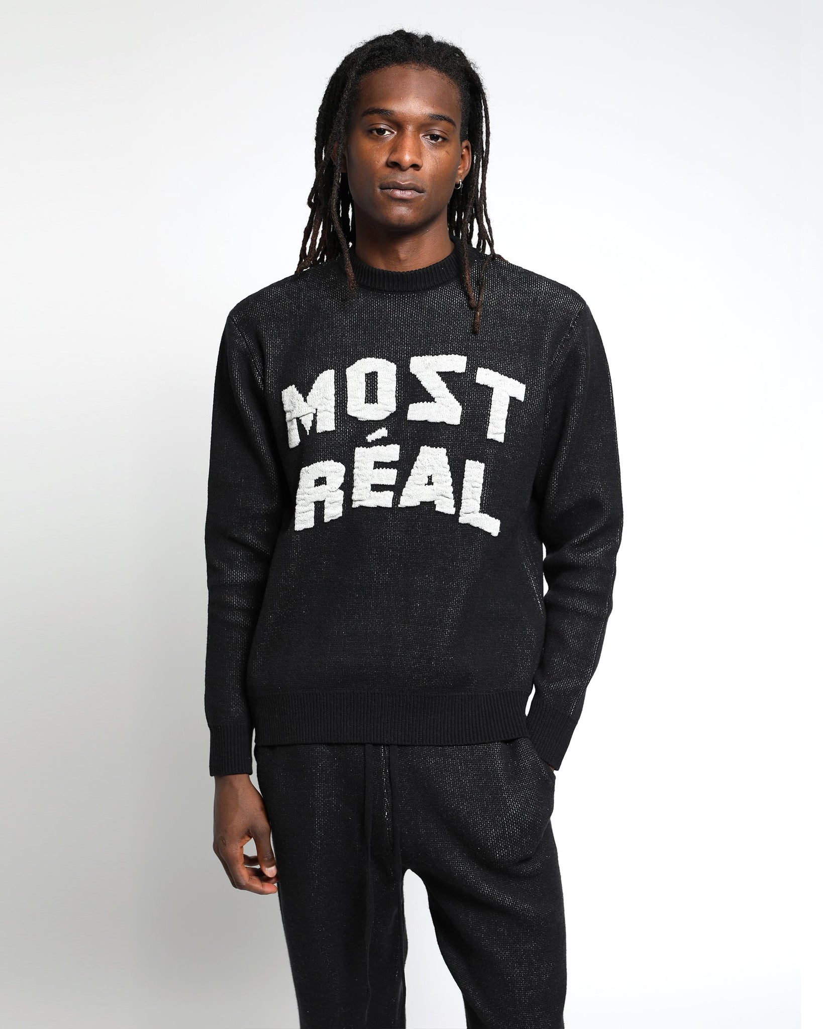 Most Real Jacquard Chunky Sweater Crewneck-MENS-Twenty