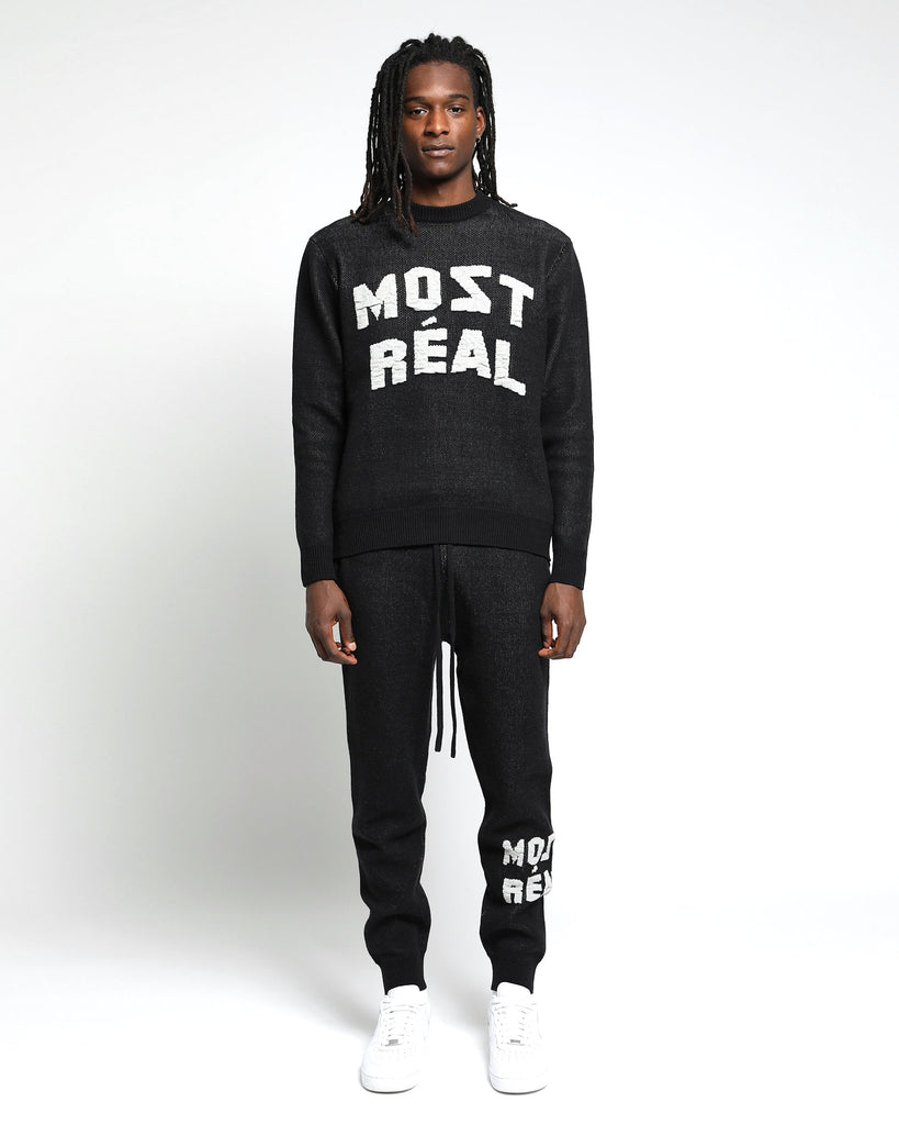 Most Real Jacquard Chunky Sweater Crewneck-MENS-Twenty