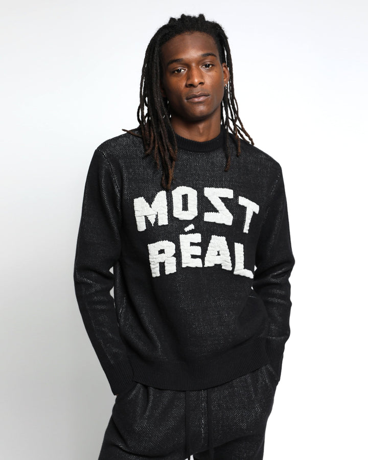 Most Real Jacquard Chunky Sweater Crewneck-MENS-Twenty