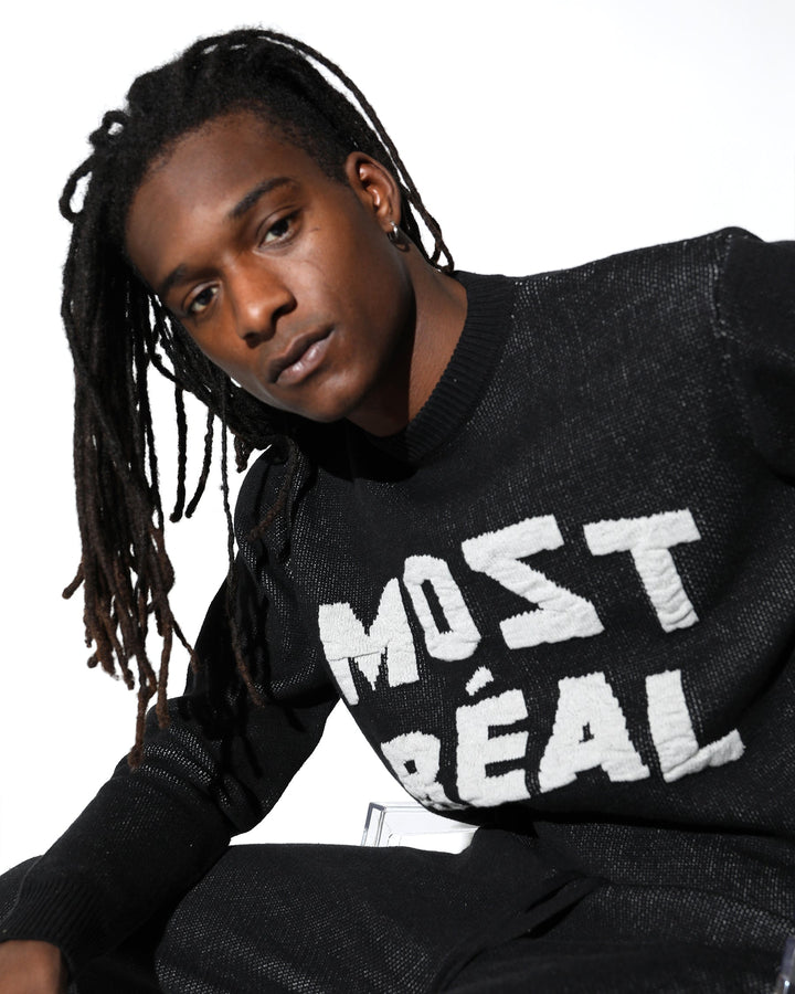 Most Real Jacquard Chunky Sweater Crewneck-MENS-Twenty