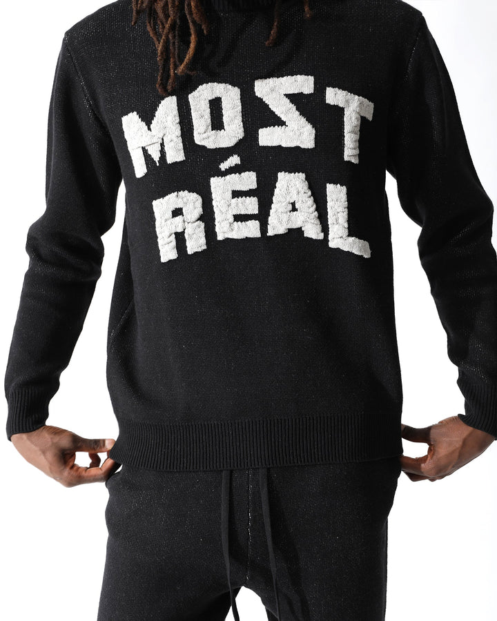 Most Real Jacquard Chunky Sweater Crewneck-MENS-Twenty