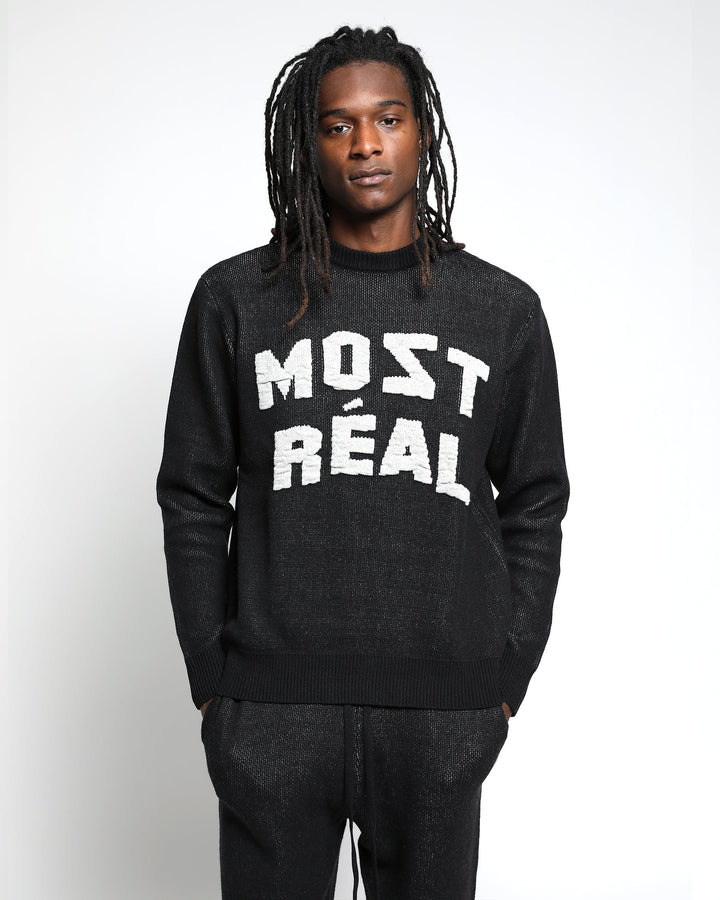 Most Real Jacquard Chunky Sweater Crewneck-MENS-Twenty