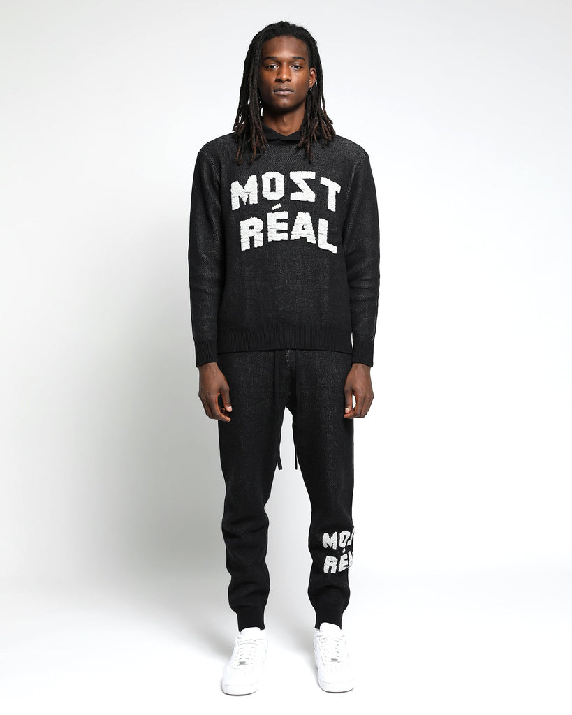 Most Real Jacquard Chunky Sweater Hoodie-MENS-Twenty