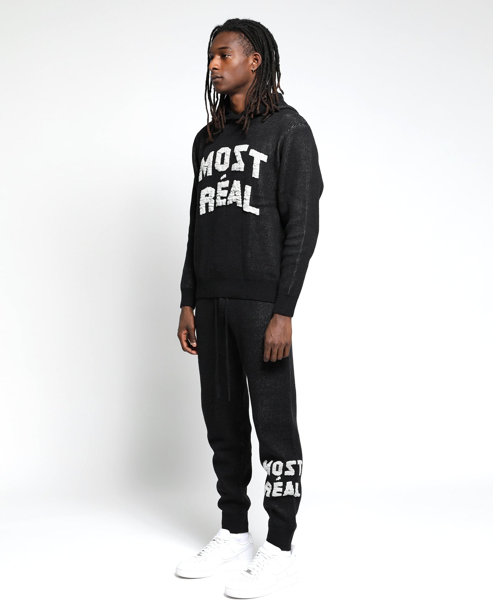 Most Real Jacquard Chunky Sweater Hoodie-MENS-Twenty