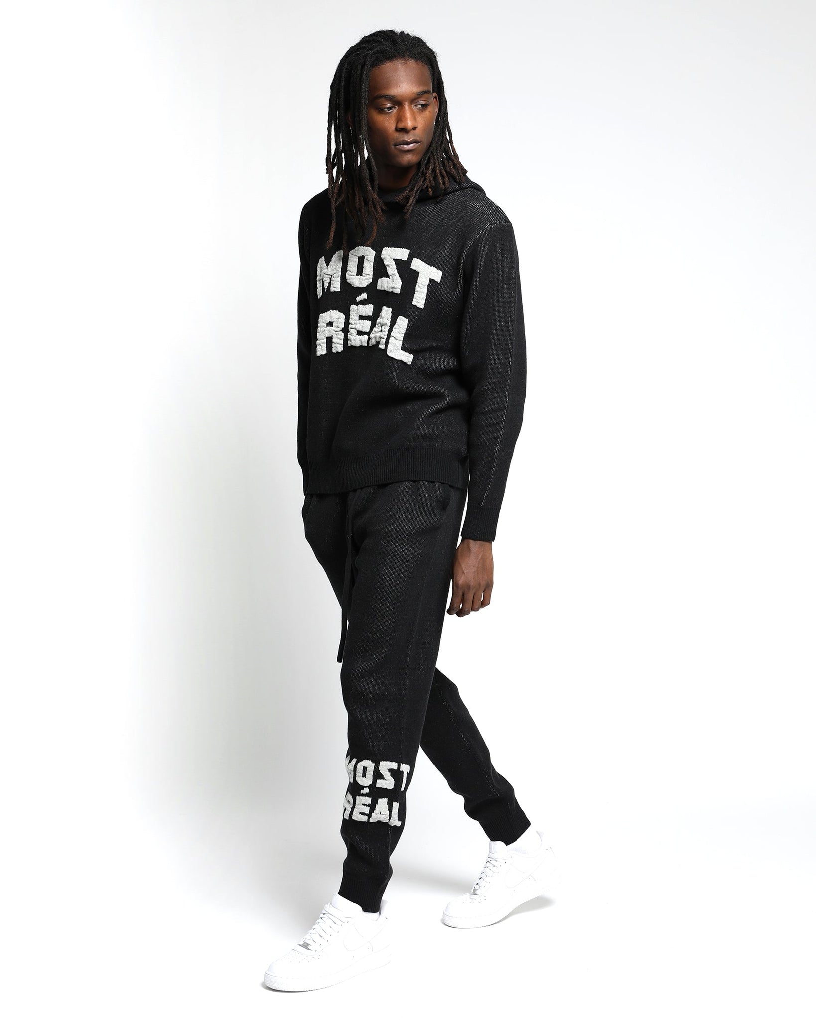 Most Real Jacquard Chunky Sweater Hoodie-MENS-Twenty