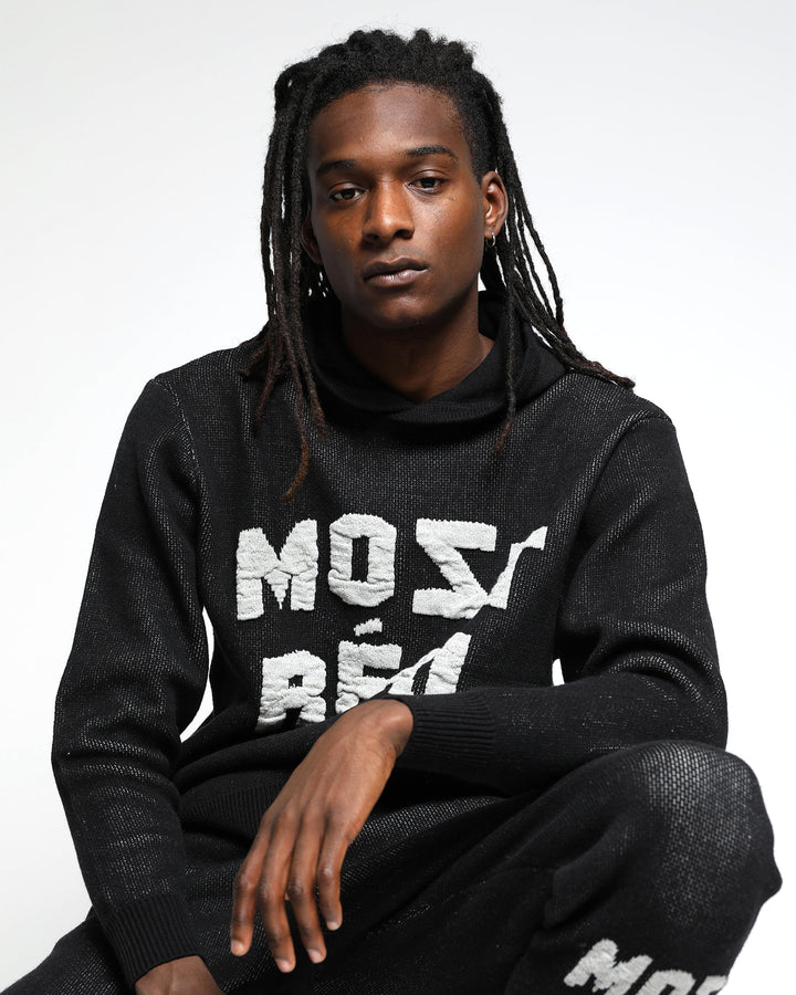 Most Real Jacquard Chunky Sweater Hoodie-MENS-Twenty