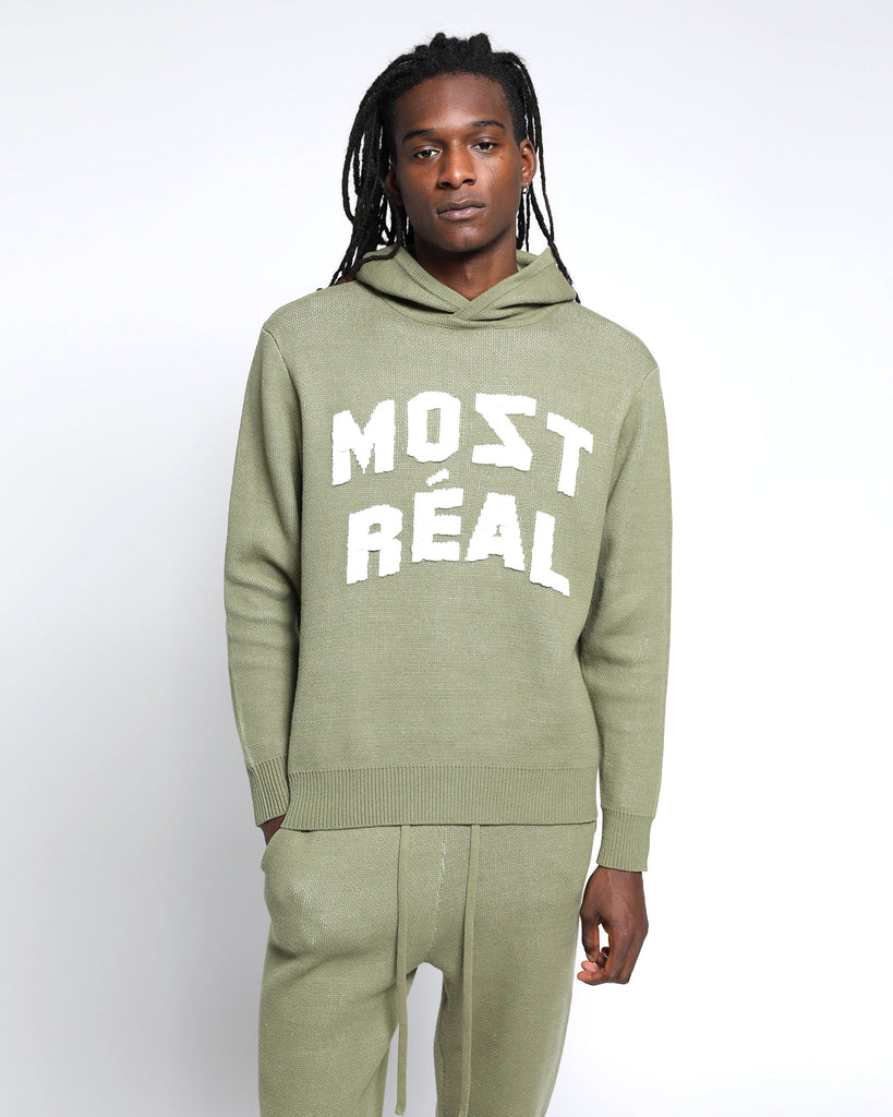 Most Real Jacquard Sweater Hoodie-MENS-Twenty