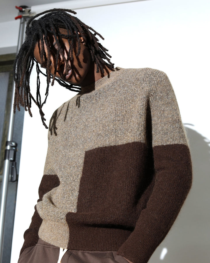 Peak Mohair Colorblock Pullover (FINAL SALE)-MENS-Twenty