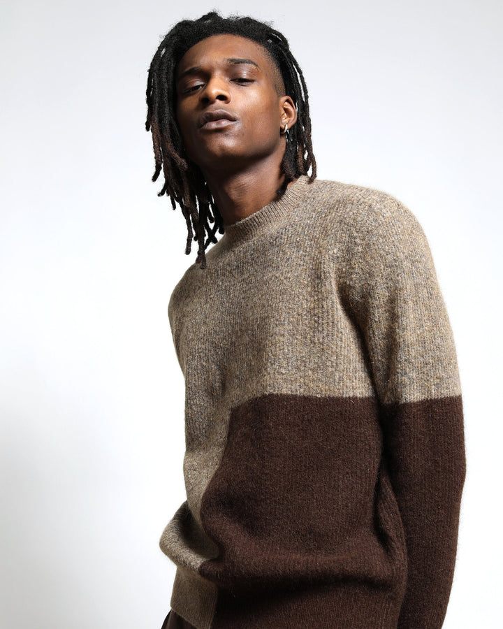 Peak Mohair Colorblock Pullover (FINAL SALE)-MENS-Twenty