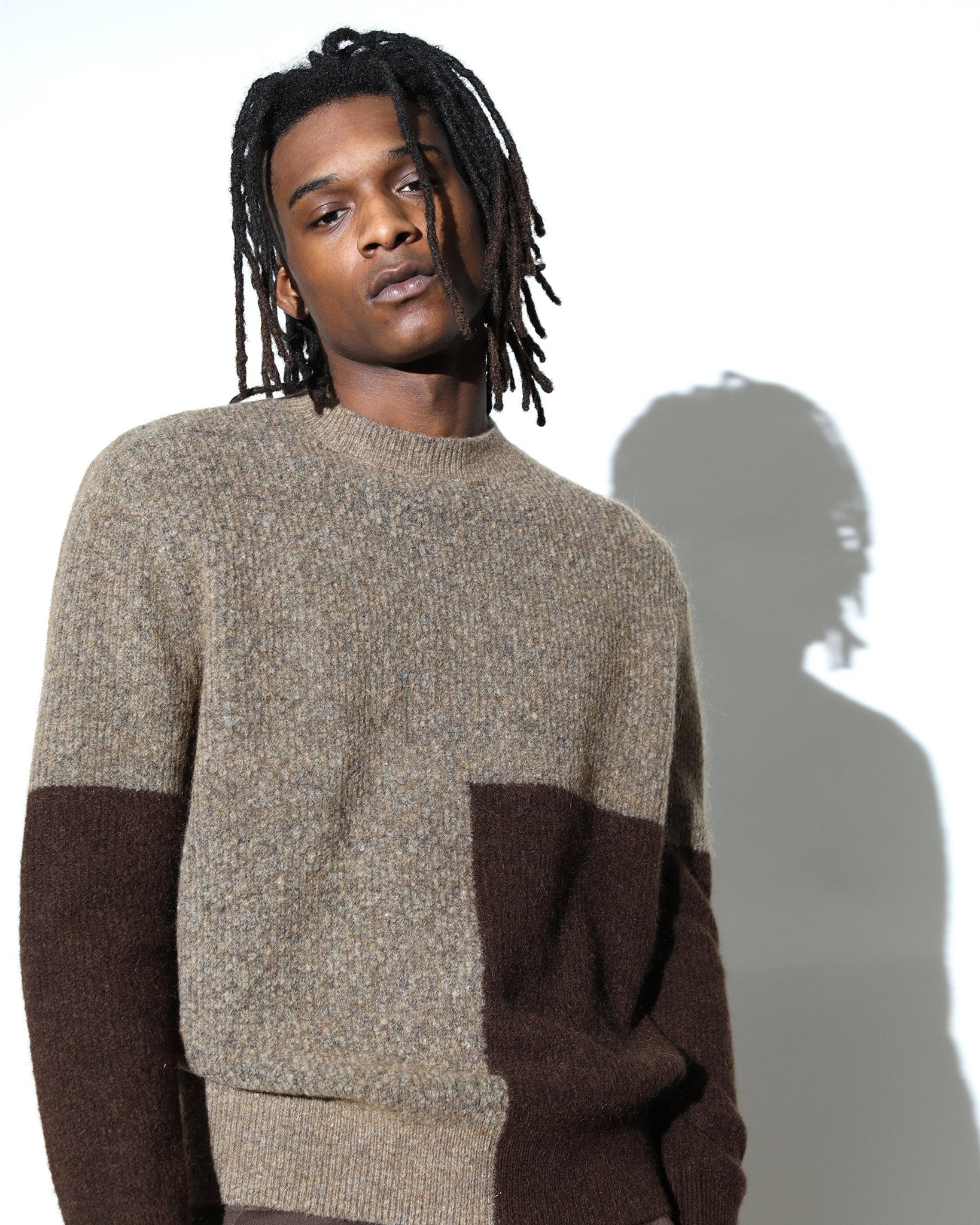 Peak Mohair Colorblock Pullover (FINAL SALE)-MENS-Twenty