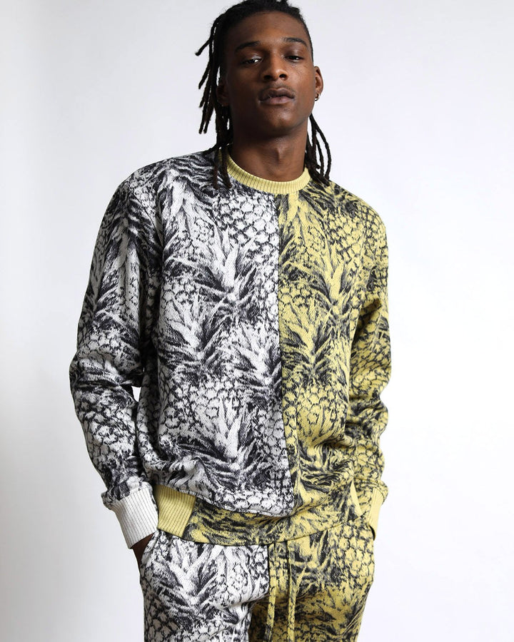 Pineapple Hyper Reality Knit Pullover (FINAL SALE)-MENS-Twenty