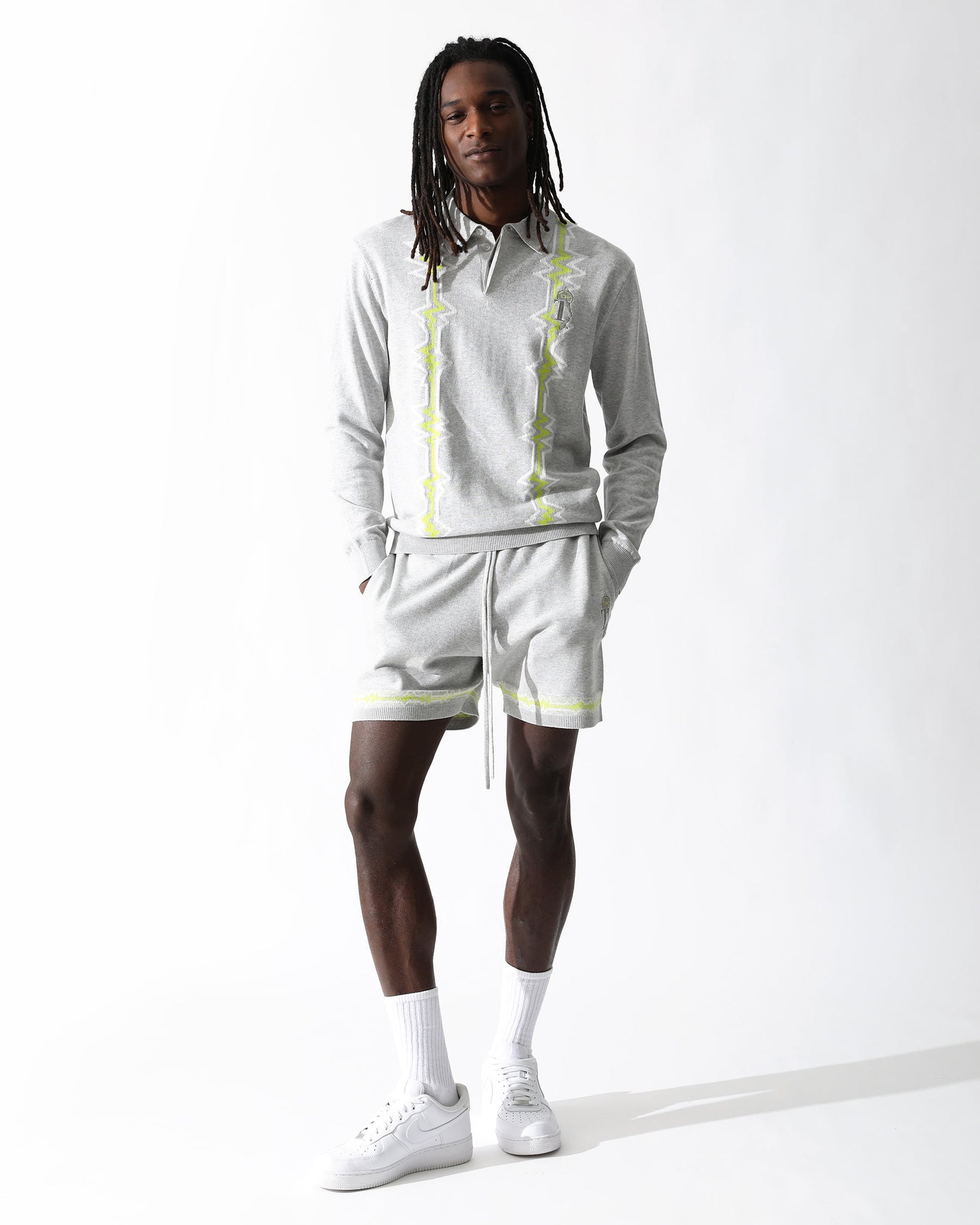 Stereo Gauzy Knit Shorts-MENS-Twenty