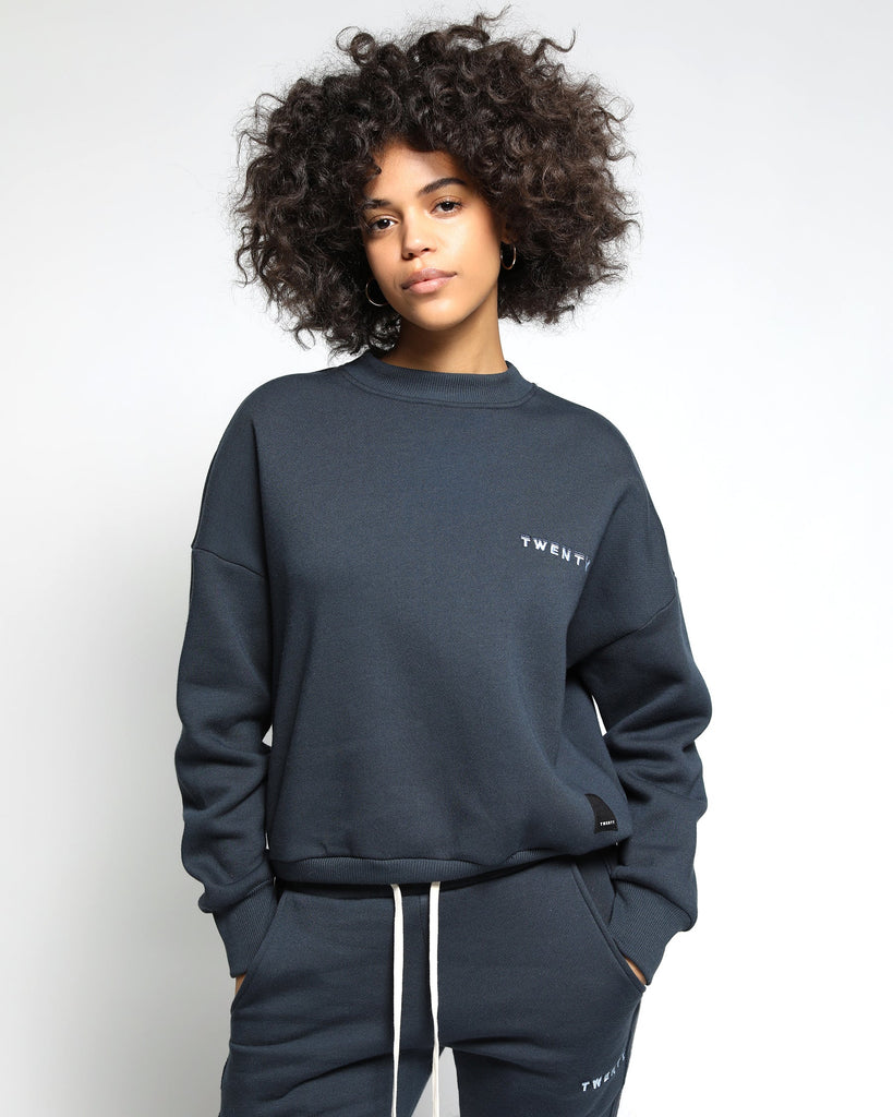 Sunnyside Brushed Terry Crewneck Pullover (FINAL SALE) - twentytees