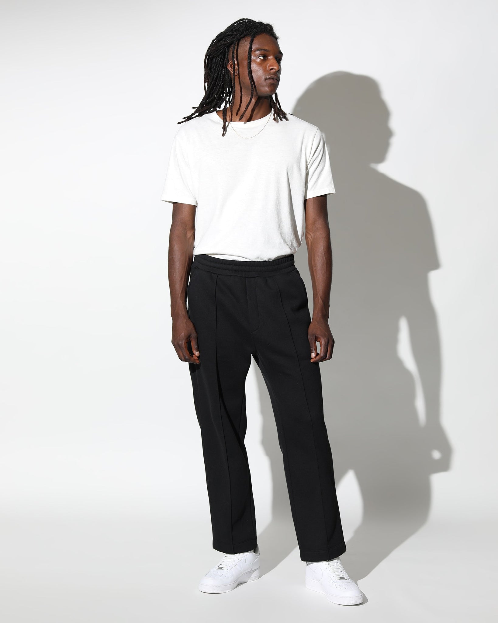 Sunnyside Brushed Terry Pin-tucked Wide Leg Pant (FINAL SALE)-Mens-Twenty