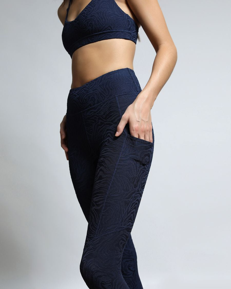 Azurite Crystal 3D Activewear Legging - twentytees