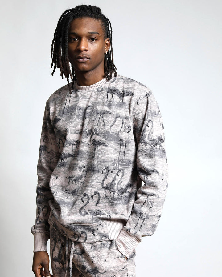 Flamingo Hyper Reality Knit Pullover-MENS-Twenty