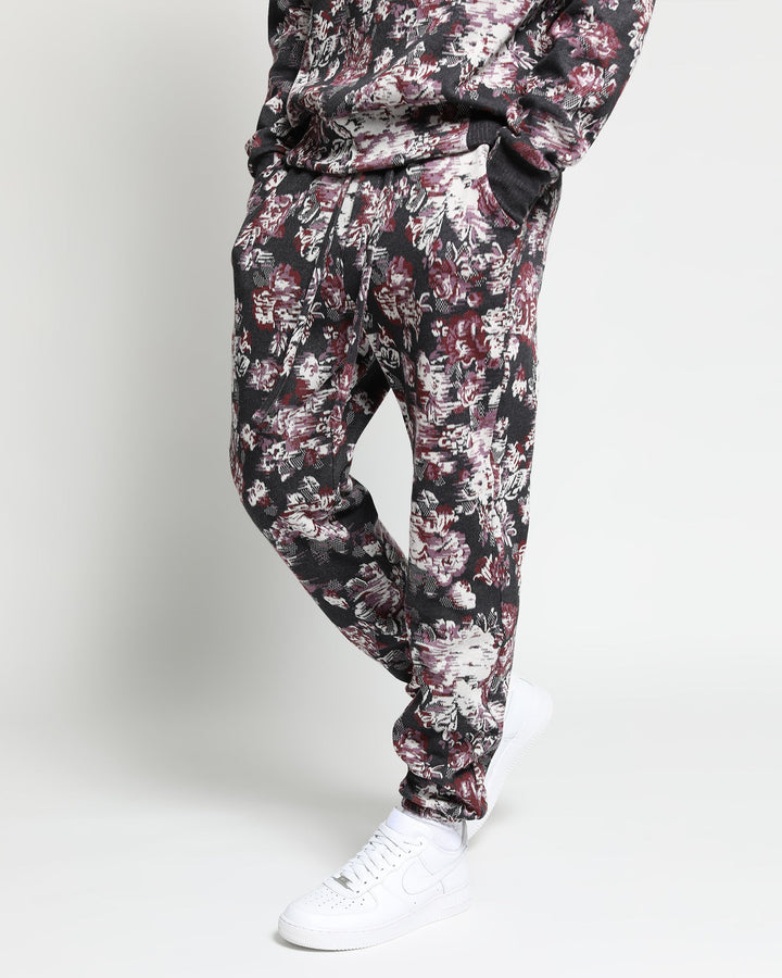 Floral Glitch Hyper Reality Knit Pant - twentytees
