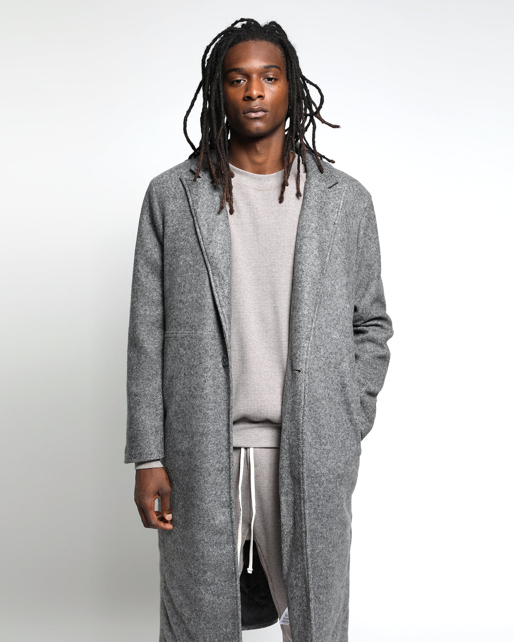 Maddux Plush Fleece Overcoat-Mens-Twenty