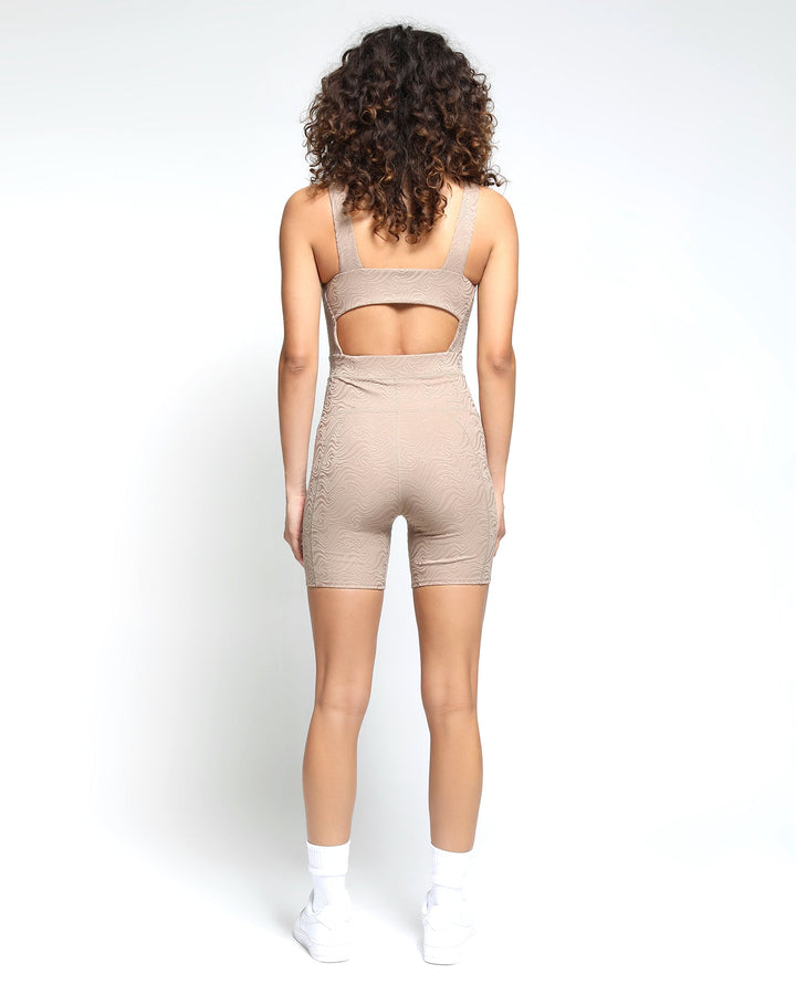 Swirl 3D Activewear Romper Bodysuit-Womens-Twenty